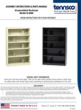 Bookcase - Unassembled Model B-6000 (1561218)